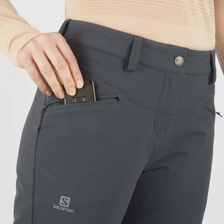 Black Salomon Wayfarer Straight Warm Women's Sport Pants | PH 65132U